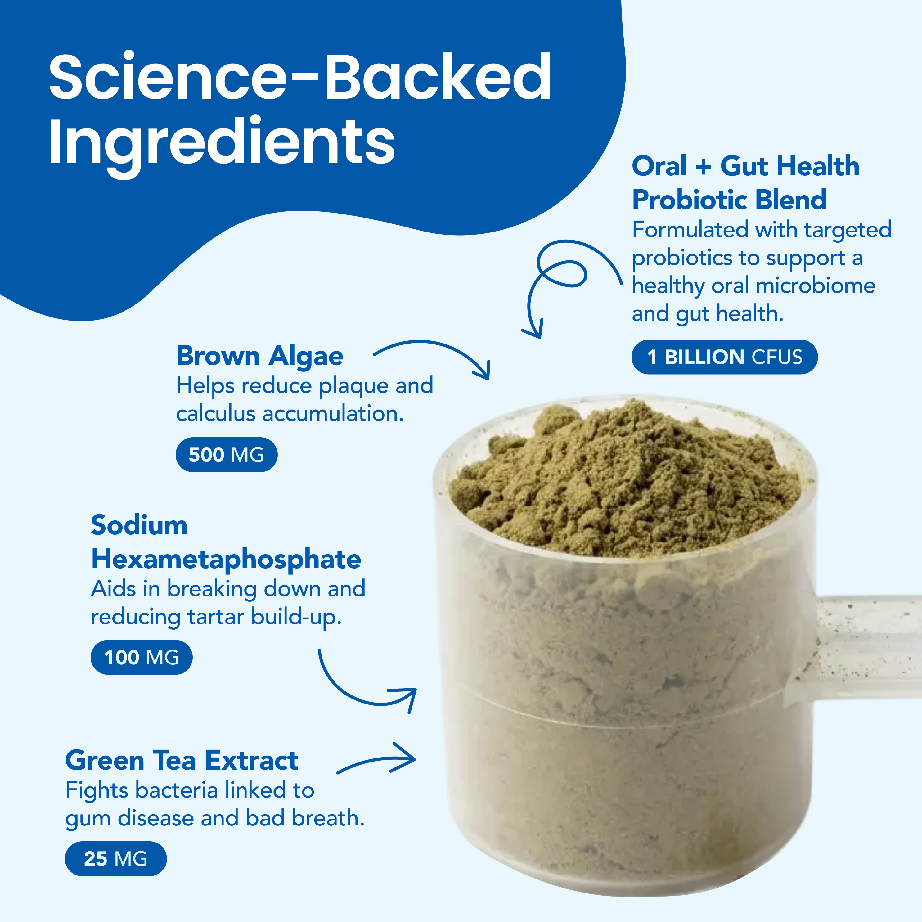 DENTAL & GUT POWDER — FIGHTS BAD BREATH & PLAQUE